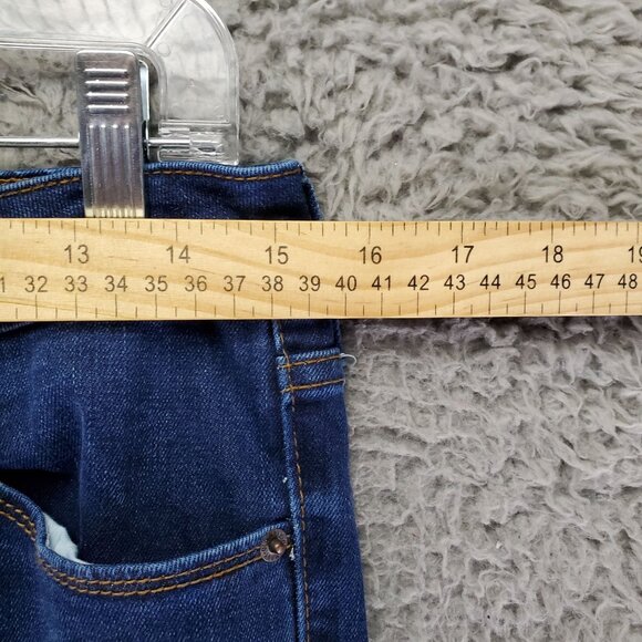 Old Navy Jeans Womens 8 Short Blue Mid-Rise Kicker Boot-Cut Cropped - Picture 4 of 9